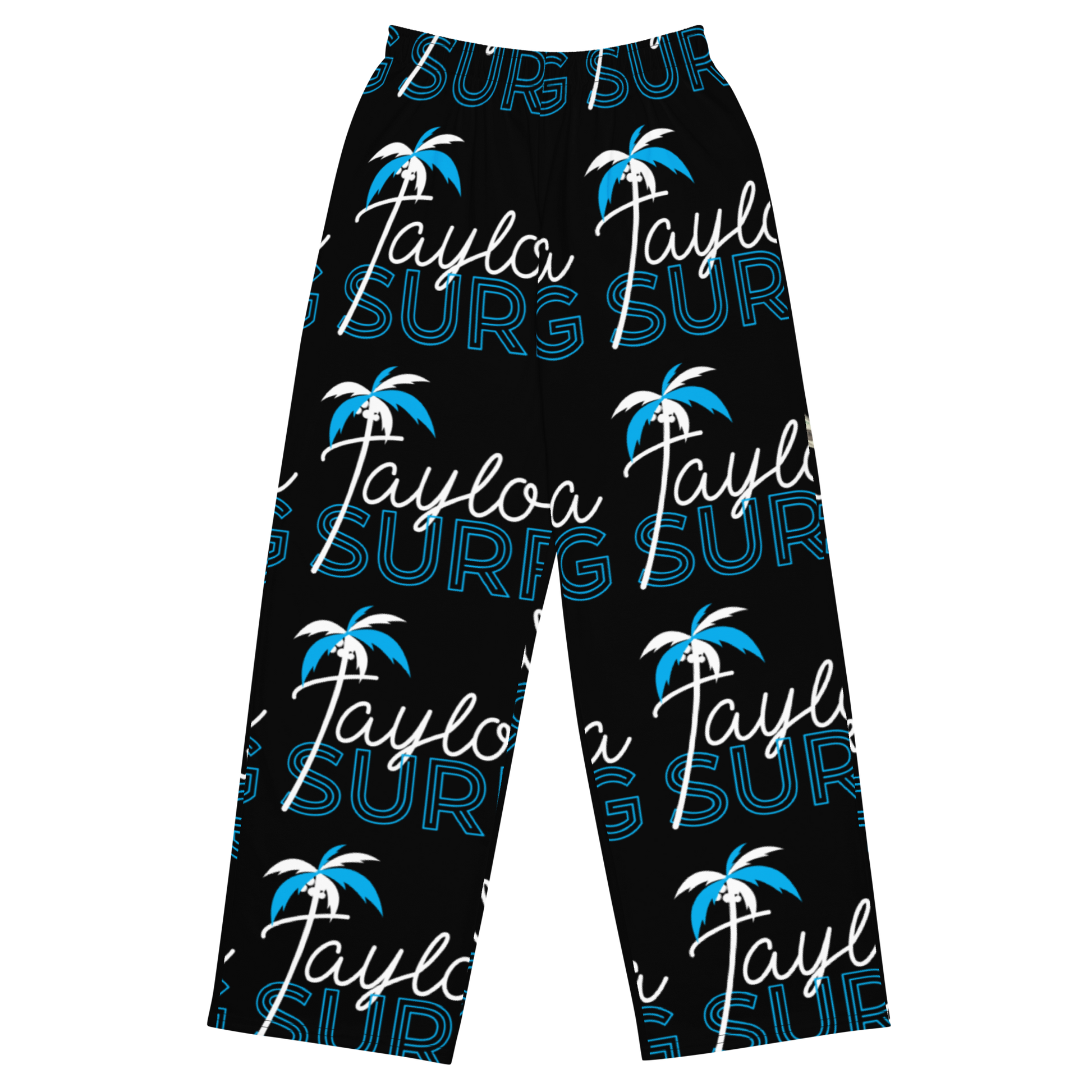 print unisex wide-leg pants