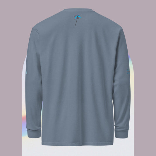 TMS-Garment-dyed heavyweight long-sleeve shirt